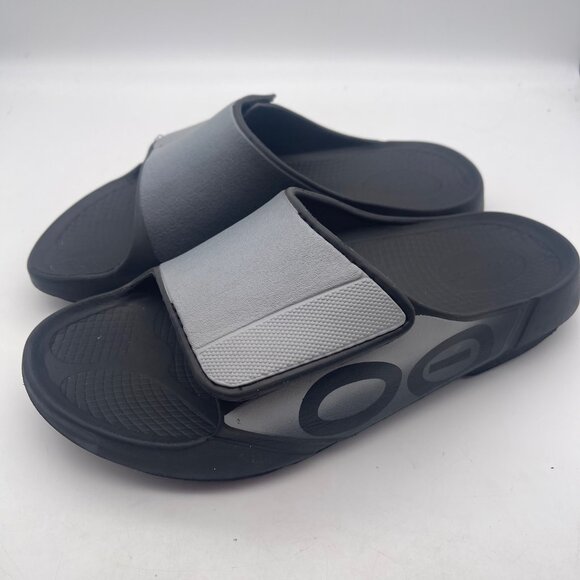 Oofos Ooahh Sport Mens 9 Multicolor Gray Recovery Slide Sandals Flip Flops Men main image 4